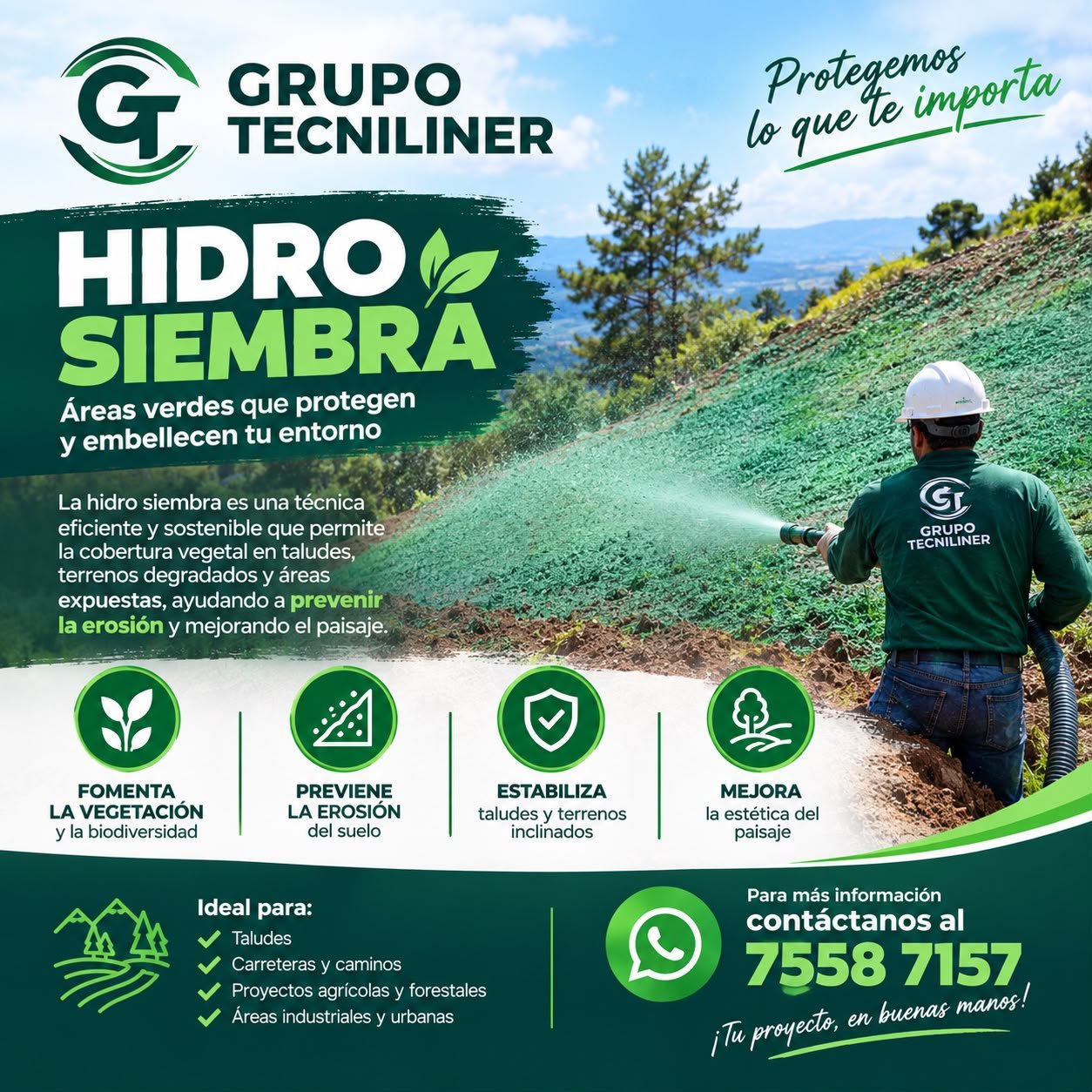 Hidrosiembra en El Salvador